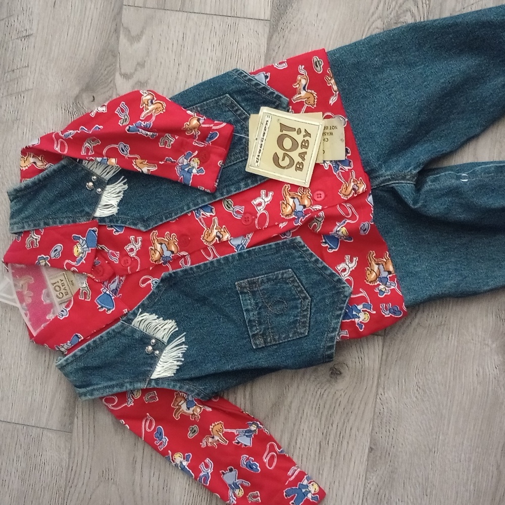 NWT Go Baby 3-piece Western set